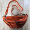 4544 SAC BANANE CUIR ORANGE