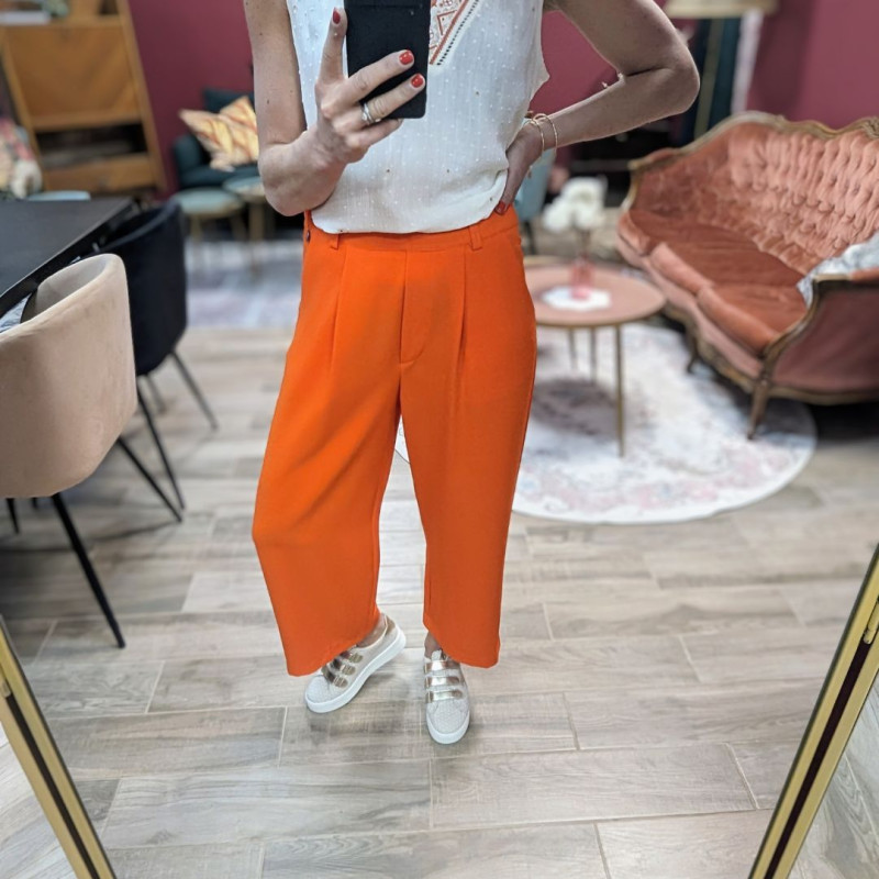 4849 PANTALON EVASE 7/8 CITY ORANGE