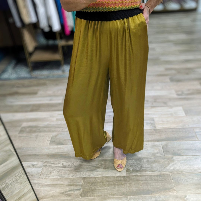 5271 PANTALON SILKY 7/8 AMPLE AMBRE