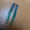 4658 BO LONGUE STRASS BLEU VERT