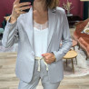 5425 VESTE BLAZER ITALIA ARGENT