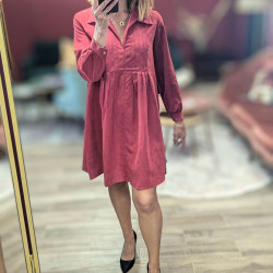 5584 ROBE BARDOT BURGUNDY