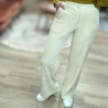 5577 PANTALON VELOURS KITA BLANC