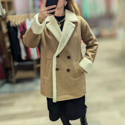 5787 MANTEAU AMELIE COAT LAMMY CAMEL